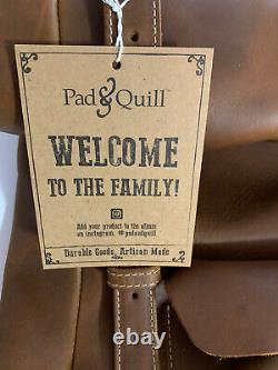 Pad and Quill Leather Roll-top Backpack and Bookbag BRAND NEW with tags