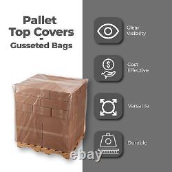 Pallet Top Covers Clear 2 Mil 48 x 36 x 72 (36 Gusset) 80/Roll