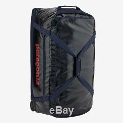 Patagonia black hole wheeled rolling duffel bag, 100 L, classic navy blue