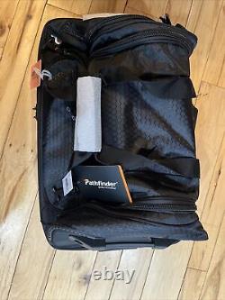 Pathfinder Gear 22 Inch Rolling Drop Bottom Durable Travel Duffel Bags Black New