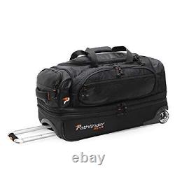Pathfinder Gear 26 Inch Rolling Drop Bottom Durable Design Travel Duffel Bags