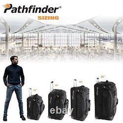 Pathfinder Gear 26 Inch Rolling Drop Bottom Durable Design Travel Duffel Bags