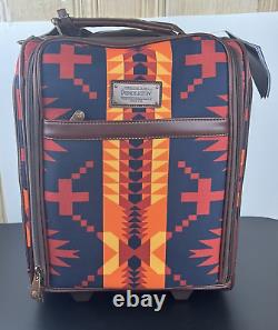 Pendleton NWT Luggage Rolling Bag Under Seat Carry On 2 Wheel Aztec Multicolor