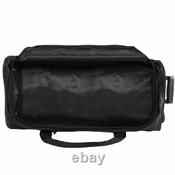 Perry Ellis Men's Extra Large 35 Rolling Duffel Bag-A335 Black/Grey One Size