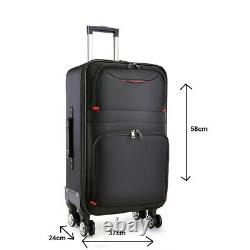Quality Rolling Luggage Travel Upright Suitcase Waterproof Wheeled Cary Bag 20in