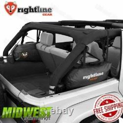 Rightline Gear Roll Bar Black Storage Bag Set 2007-2017 Jeep Wrangler JK 4 Door