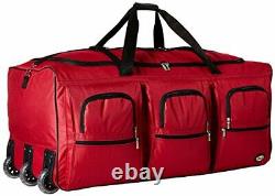 Rockland Luggage 40 Inch Rolling Duffle Bag Red X-Large Note