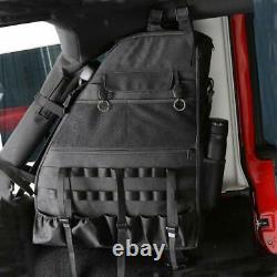 Roll Bar Storage Bag Cage Multi-Pockets for Jeep Wrangler JK JKU JL 4 Door Trunk