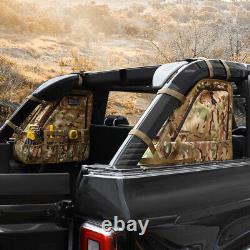 Roll Bar Storage Bag Cargo Organizers Saddle Bags for Ford Bronco 2021-2023