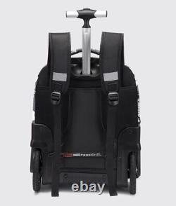 Rolling Backpack, Large Rolling Laptop Bag Briefcase Backpacks with Wheels for