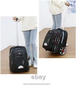 Rolling Backpack Large Rolling Laptop Bag with Wheels for Men Women Adults