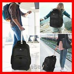 Rolling Backpack MATEIN Waterproof College Wheeled Laptop For Travel Good Gift M