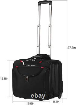 Rolling Briefcase Rolling Laptop Bag Computer Case with Wheels Spinner Mobile Of
