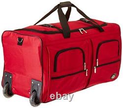 Rolling Duffel Bag 30-Inch Red