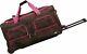 Rolling Duffel Bag Luggage Vacation Flying Wheels Leopard Print Bundle Gym Pack