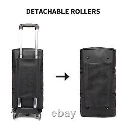 Rolling Duffel Bags with Wheels, Waterproof Duffle Bags with Removable Rollers