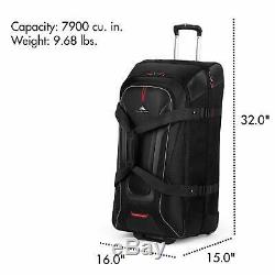 Rolling Duffle Bag Wheeled Luggage 32 With Backpack Straps Telescoping Handle