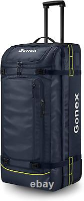 Rolling Duffle Bag with Wheels, 100L Water Repellent Large Wheeled Travel Duffel
