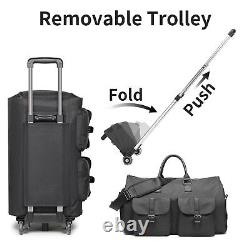 Rolling Garment Bag, Rolling Duffle Bag with Wheels Rolling Garment Bags for T