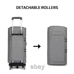 Rolling Garment Bags for Travel, Convertible Duffle Garment Bag Roller B3-Grey