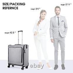 Rolling Garment Bags with Wheels for Travel, Wheeled Garment Luggage Bag GREY