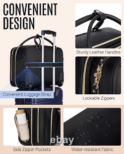 Rolling Laptop Bag, 17.3 Inch Rolling Briefcase for Women, Computer Bag with Whe