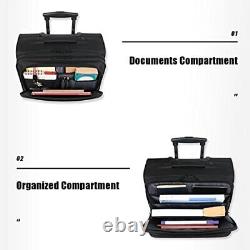 Rolling Laptop Bag, 17 inch Wheeled Briefcase for Men Women, Waterproof