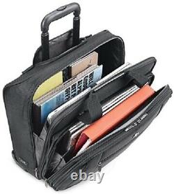 Rolling Laptop Bag Bags For Women Men Professionals Solo Bryant 17.3 Inch Black