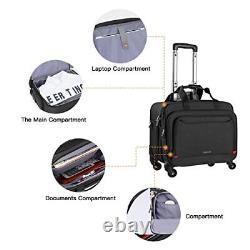 Rolling Laptop Bag Case, 15-16 inch Rolling Briefcase for Women Men with