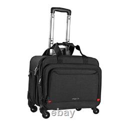 Rolling Laptop Bag Case, 15-16 inch Rolling Briefcase for Women Men with