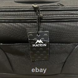Rolling Laptop Bag, MATEIN 17 inch Wheeled Briefcase for Men, Women USB port D1