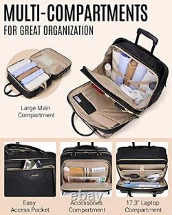 Rolling Laptop Bag Wheeled Briefcase for Business Travel Roller Bag