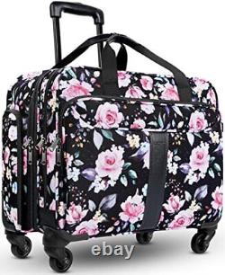 Rolling Laptop Bag Women 17 Inch Large Premium Rolling Briefcase With Spinner Wh