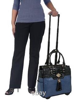 Rolling Laptop Bag for Women THE OCEANSIDE Laptop Briefcase With Wheels