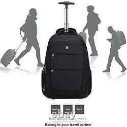 Rolling Laptop Case 15.6 Wheeled Briefcase For Women Men Business Carry On Bag