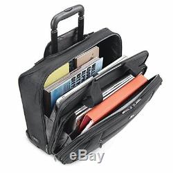 Rolling Laptop Case 17.3 Inch Bag With Wheels Computer Roller Bag Black Trolley
