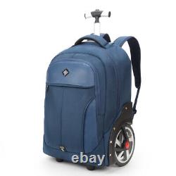Rolling Luggage Bag Wheeled Backpack Trolley Bag For Business Cabin Backpacks