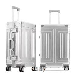 Rolling Luggage Case Aluminum Trolley Cabin Luggage Spinner Travel Suitcase Bag