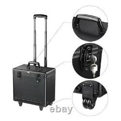 Rolling Makeup Case Cosmetic Trolley Storage Hair Salon Clipper Trimmer Box Bag