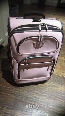 SET (2) DELSEY 22 ROLLING WHEELED EXPANDABLE CARRY-ON LUGGAGE+ Personal Bag