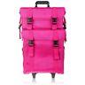 SHANY Soft Makeup Artist Rolling Trolley Cosmetic Case with Free Set of Mesh Bag