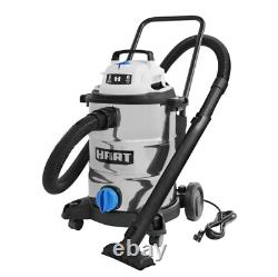SHOP VAC WET DRY VACUUM Cleaner 8 Gal 6 HP Stainless Steel Attachments Rolling