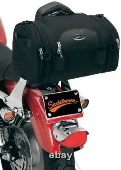 Saddlemen 3515-0075 Black R1300LXE Deluxe Roll Sissy Bar Bag Luggage 21L