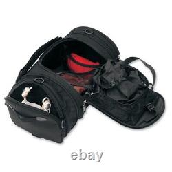 Saddlemen 3515-0075 Black R1300LXE Deluxe Roll Sissy Bar Bag Luggage 21L