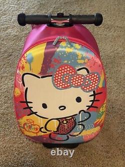 Sanrio Hello Kitty Scooter & Rolling Luggage Bag Cabin Size 18H (NEW WITH TAG)