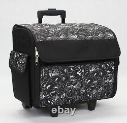Sewing Machine Bag Tote Case 21 Storage Space Portable Rolling Sew Carry Handle