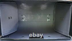Small Leather Top Case Front Rack Roll Bag Vespa Primavera LX 946 GTS GTV, Black