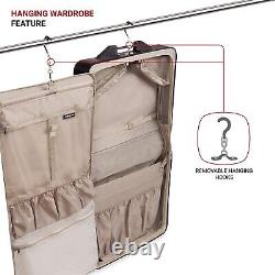 SwissGear 7895 Premium Rolling Garment Bag Hanging Feature Mens Womens Carry On
