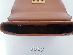 TORY BURCH BRITTEN ADJUSTABLE SHOULDER BAG (Bark / Rolled Gold) RRP £425