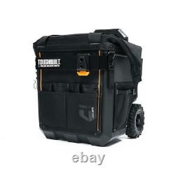 TOUGHBUILT Large Rolling Massive Mouth 15-in Tool Bag 23 Pockets Construction